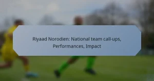 Riyaad Norodien: National team call-ups, Performances, Impact