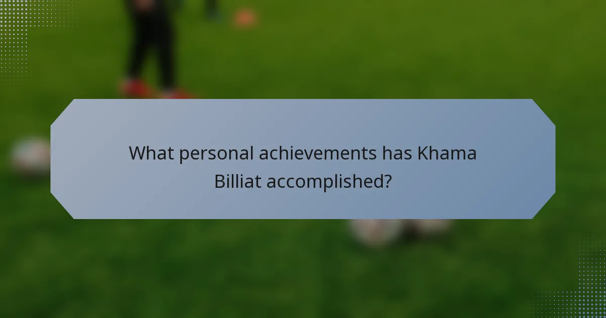 What personal achievements has Khama Billiat accomplished?